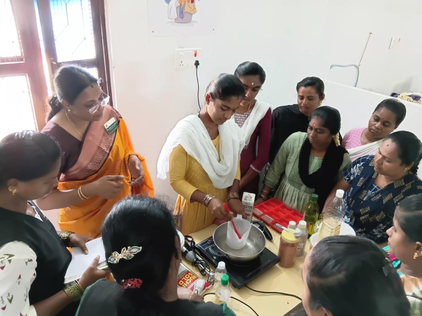 Hands-on soap class